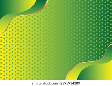Gradient Color Corner with Striking Golden Outlines on Gradient Background