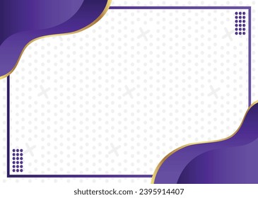 Gradient Color Corner with Striking Golden Outlines on White Background