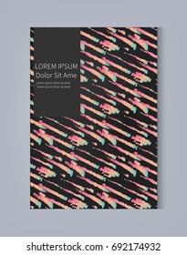 Gradient color cover. Modern stylish texture covers design set. Simple watercolor brushes style shapes. Futuristic design posters. Eps10. -stock vector