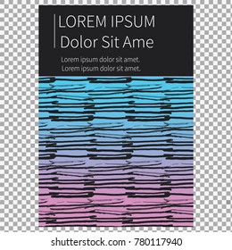 Gradient color cover on transparent background. Modern stylish texture covers design set. Simple watercolor brushes style shapes. Futuristic design posters. Eps10. -stock vector
