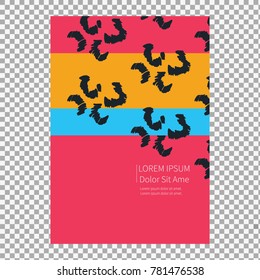 Gradient color cover on transparent background. Modern stylish texture covers design set. Simple watercolor brushes style shapes. Futuristic design posters. Eps10. -stock vector