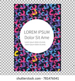 Gradient color cover on transparent background. Modern stylish texture covers design set. Simple watercolor brushes style shapes. Futuristic design posters. Eps10. -stock vector