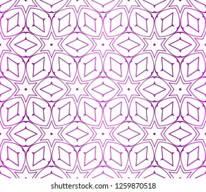 Gradient color Design With Abstract Hand Drawn Floral Pattern With Decorative Element. Vector Illustration. Seamless.