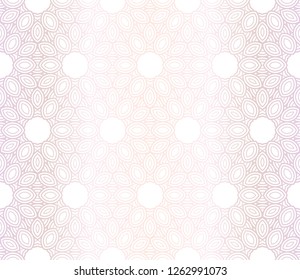 Gradient color Design With Abstract Hand Drawn Floral Pattern With Decorative Element. Vector Illustration. Seamless.