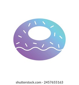 Gradient Color Doughnut vector icon