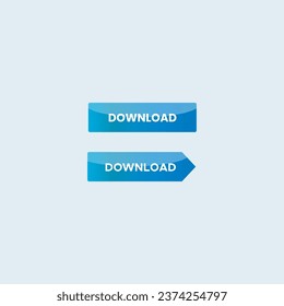Gradient color download flat vector icon,install symbol vector design,download icon with shining effect,Web website link button for downloading 
