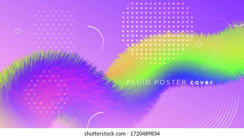 Gradient Color Fluid. Wave Template. Vibrant Motion. Vector Geometric Design. Bright Movement. 3d Color Fluid. Graphic Flow Background. Music Movement. Modern Dynamic Wallpaper. Neon Color Fluid.