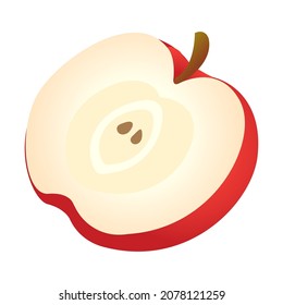 gradient color fruit red apple