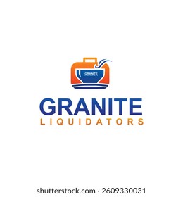 gradient color glass logo with white background