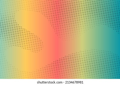 Gradient color halftone background design
