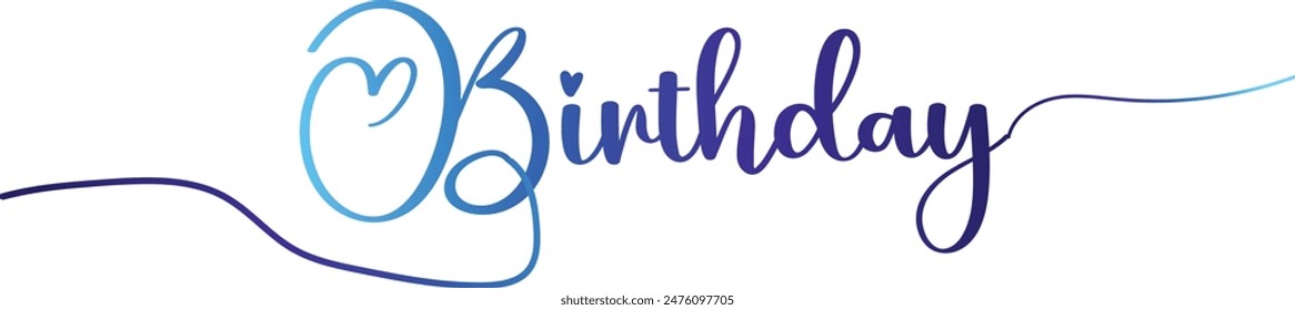 Gradient color, Happy Brithday golden luxury text effect design