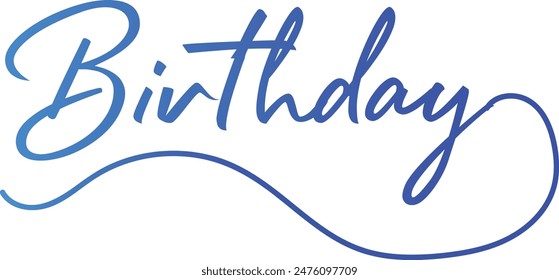 Gradient color, Happy Brithday golden luxury text effect design