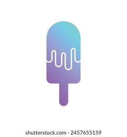 Gradient Color Ice Cream vector icon