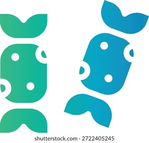 Icono de color degradado del caramelo que representa dulzura y felicidad