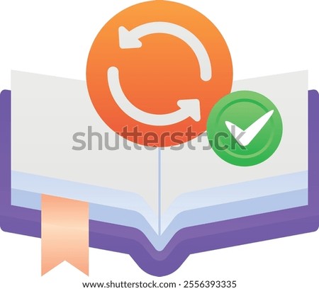 Gradient color illustration for Article check