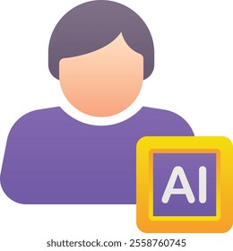 Gradient color illustration for Artificial intelligence