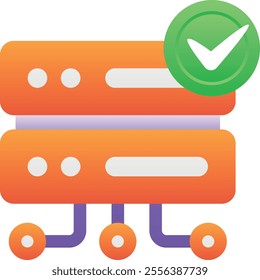 Gradient color illustration for Check server