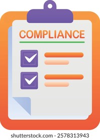 Gradient color illustration for Compliance checklist