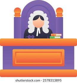 Gradient color illustration for Courthouse
