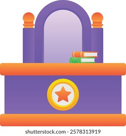 Gradient color illustration for Courthouse
