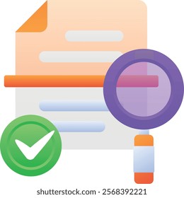 Gradient color illustration for Document transparency