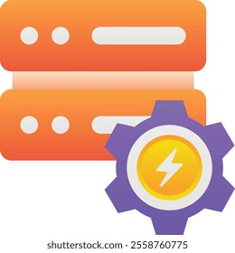 Gradient color illustration for Electric server