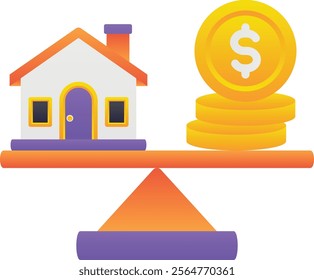 Gradient color illustration for Finding home value