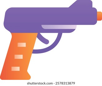 Gradient color illustration for Gun weapon
