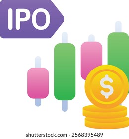 Gradient color illustration for Initial public offering