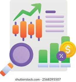 Gradient color illustration for Market analytics