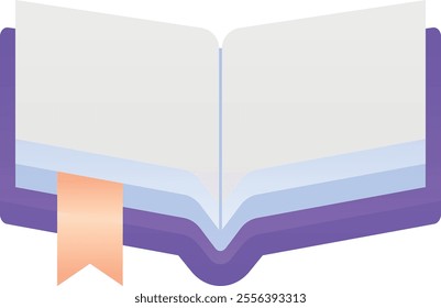 Gradient color illustration for Open book