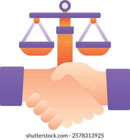 Gradient color illustration for Partnership court