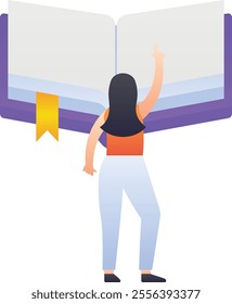 Gradient color illustration for Read book