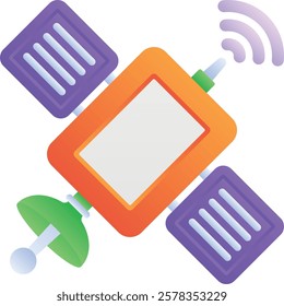 Gradient color illustration for Satellite space