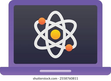 Gradient color illustration for Science education