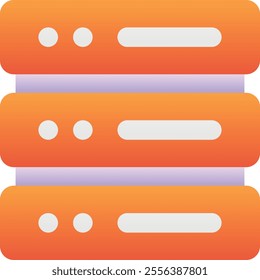 Gradient color illustration for Server data storage