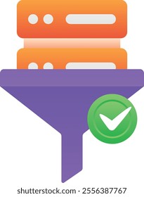 Gradient color illustration for Server filter