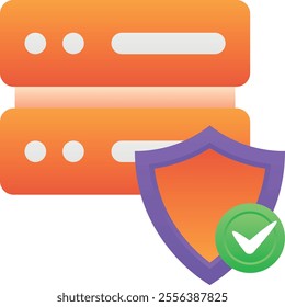 Gradient color illustration for Server protection