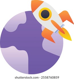 Gradient color illustration for Spaceship galaxy