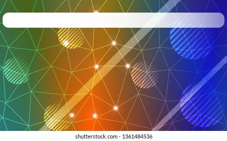 gradient color illustration in a triangles, line, circle, space for text style. Smart business design. Vector illustration