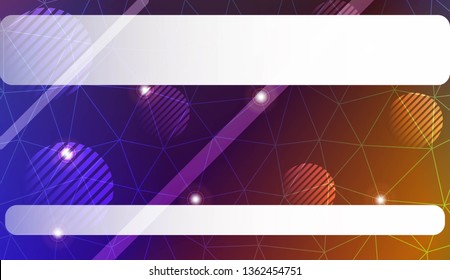 gradient color illustration in a triangles, line, circle, space for text style. Smart business design. Vector illustration