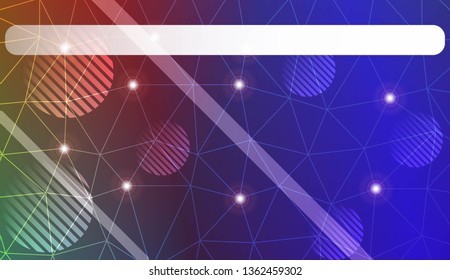 gradient color illustration in a triangles, line, circle, space for text style. Smart business design. Vector illustration