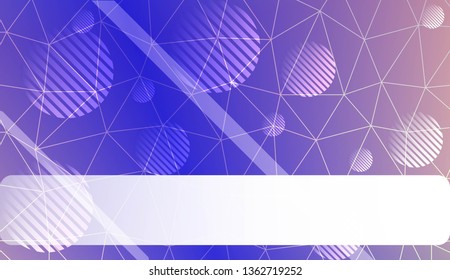 gradient color illustration in a triangles, line, circle, space for text style. Smart business design. Vector illustration