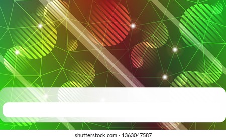 gradient color illustration in a triangles, line, circle, space for text style. Smart business design. Vector illustration