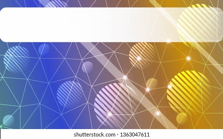 gradient color illustration in a triangles, line, circle, space for text style. Smart business design. Vector illustration