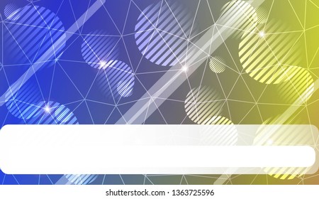 gradient color illustration in a triangles, line, circle, space for text style. Smart business design. Vector illustration