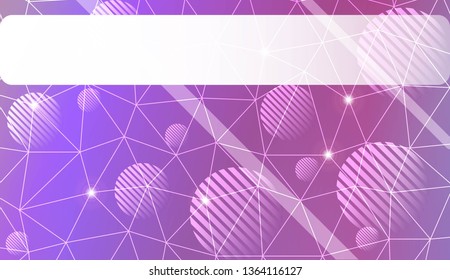 gradient color illustration in a triangles, line, circle, space for text style. Smart business design. Vector illustration