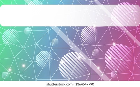 gradient color illustration in a triangles, line, circle, space for text style. Smart business design. Vector illustration