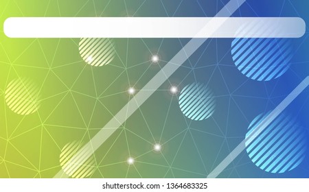 gradient color illustration in a triangles, line, circle, space for text style. Smart business design. Vector illustration