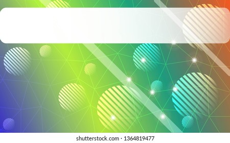 gradient color illustration in a triangles, line, circle, space for text style. Smart business design. Vector illustration